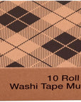 Washi Tape, 10 Rolls, Great for Use in Bullet Journal, School Supplies, Craft Supplies, and Teacher Appreciation Gifts (C317-10-SIOC)