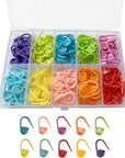 150 Pieces Knitting Crochet Locking Stitch Markers Stitch Needle Clip Counter 10 Colors (Color Ship Randomly)