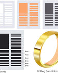8 Sheets/ 152 Pieces Ring Sizer Adjuster Invisible Ring Spacer Ring Guards for Women Loose Rings, 2 Kinds of Thickness