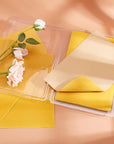 20PCS Velvet Yellow Fabric Sticky Back Adhesive Back Sheets, A4 Sheet (8.3" X 11.8"), Self-Adhesive, Durable and Water Resistant, Ideal for Art and Craft Making