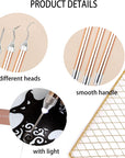3PCS LED Weeding Tools for Vinyl with Light with Pin and Hook Lighted Pin Pen Weeding Tool for for Removing Iron on Tiny Vinyl Paper Silhouette Cutting Machines Supply (Rose Gold)