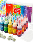 20 Colors Tie Dye Kit, Tie Dye Shirt DIY Fabric Dye for Women, Kids, Men, with Rubber Bands, Great for Family Friends Group Party Supplies