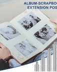 40 Pieces Scrapbook 12 X 5 Mm Extension Screws Album Extension Post Replacements Compatible with Pioneer , Post-Bound Refillable Photo Album