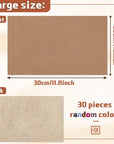 30 Pcs Genuine Leather Sheets for Craft 12 X 7.8 Inch Tooling Leather Material Leather Scraps Jewelry Leather Working 5Lb