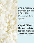 - Organic White Beeswax - DIY Home Essentials - Beauty, Skin Care, & Crafts - Candle Making Supplies - Make Lip Balm, Candles, Soap, Lotion, Cream, Body Butter - Mild Natural Scent, 16Oz