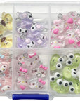 60PCS 3D Kawaii Cartoon Animal Charms Pendant Cute Charms DIY Pendants for Jewelry Making Necklace Earrings Keychains Bracelet, Mutiple Styles (C)