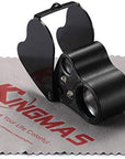 Illuminated Jewelry Eye Loupe 2 Lens 30X 22Mm 60X 12Mm Jewelers Magnifier Magnifying with LED Lighting (Black)