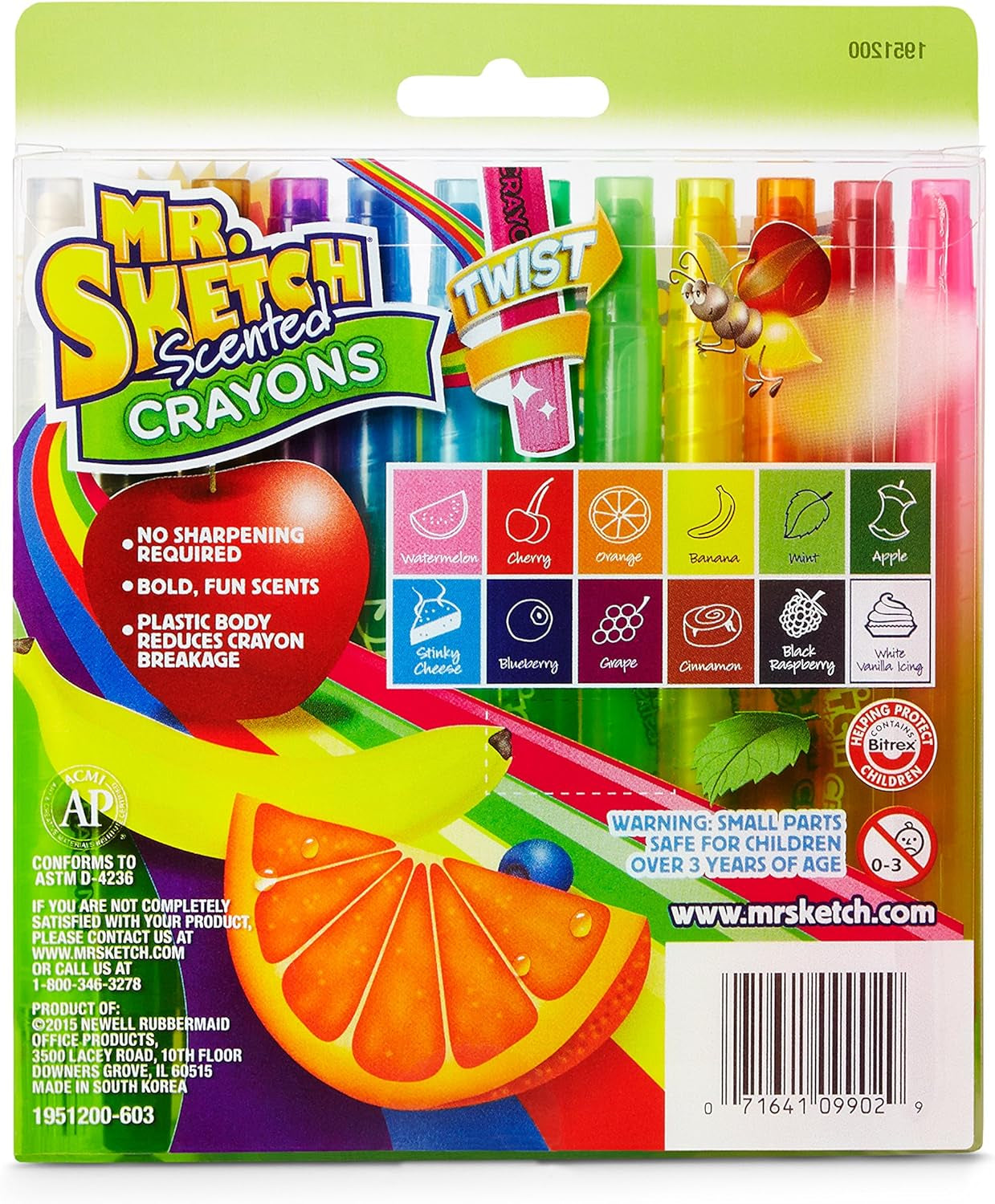 Scented Twistable Crayons, 12/Pack