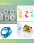 30Pcs Resin Jewelry Molds, Jewelry Molds for UV Resin, Resin Silicone Molds Kit with Bracelet Molds,Pendant Molds,Ring Molds for Epoxy Resin