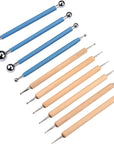 10 Piece Ball Stylus Dot Painting Tool Set, Clay Pottery Modeling Kit