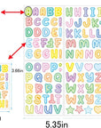 8 Sheets Letter Stickers, 960 Alphabet Stickers Vinyl Self-Adhesive Sticker Letters, Color Letters Stickers Waterproof, ABC Vinyl Self-Adhesive Sticker,Mailbox Numbers Labels DIY Crafts Art Making