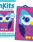 – Owl Latch Hook Kit – Easy-To-Learn Craft Project – No Sewing or Cutting – for Ages 6+