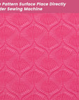 Sewing Mat Set, Sewing Machine Muffling Mat, Reduce Sewing Machine & Pedal Vibrations, Movement and Slipping, Sewing Machine and Sergers Accessory (2-Piece Set) (Rose Red)