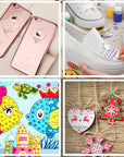 2310 PCS Self Adhesive Rhinestone Gem Stickers for Face Nail Body Makeup Festival,4 Size 14 Sheets Bling Jewels Stickers for Kids DIY Craft Card Decorations