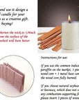200 PCS Wood Wicks for Candles Making 0.5" X 5.9" Crackling Wooden Candle Wick for Soy Candle Making,Long Woodwick 100 Sets