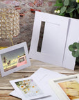 White Picture Mat Kit, Includes anti Acid Pre Cut Display Photo Frame Mat and Core Bevel Cutting Mat Board for Photo Picture Artwork, 5 X 7, 8 X 10, 11 X 14 Inch (12 Sets)