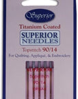 - Titanium-Coated Topstitch Needles