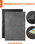 50 Sheets Carbon Paper Black Graphite Paper Transfer Tracing Paper and 5 Pieces Ball Embossing Styluses for Wood, Paper, Canvas and Other Art Craft Surfaces, 8.3 by 11.8 Inch
