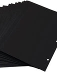 Scrapbook Extra Refill Black Pages, 30 Sheets(60 Pages) Thick Blank Paper 10.24 X 7.1 Inches for  Leather Scrapbook Album 11.02 X 8.3 Inches DIY Memory Scrap Book
