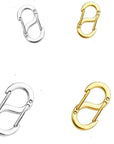 Double Opening Shortener Clasp, Necklace Clasps Connector Hooks Clips, Shortener Clasp, Hook Lock Connector for Jewelry Making 6Pcs, OL003