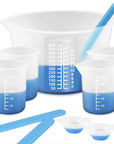 Silicone Measuring Cups for Resin, Resin Supplies with 600&100Ml Silicone Cups, Resin Mixing Cups, Silicone Stir Sticks, Epoxy Mixing Cup