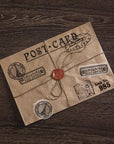 Stamp Postmark Postcard Clear Stamps for DIY Scrapbooking Big Size Silicone Clear Stamp Seals for Cards Making Photo Journal Album Decoration, 29.7X21Cm/11.7X8.3Inch