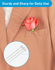 600 PCS Sewing Pins for Fabricwhite Straight Head Pinspush Pinsmap Pinscraft Positioning Pins Fixed Sewing Marker Needle for Crafting Dressmakerjewelry Diycraft and Sewing Wedding Flower Decorations