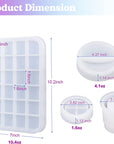Resin Mold Silicone Kit with Resin Rolling Tray Mold, Ashtray Resin Jar Mold with Lid for Casting Resin,Epoxy Resin,Diy Storage Container