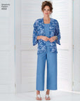 Easy-To-Sew 4552 plus Size Skirt, Pants, Dress, and Scarf Sewing Pattern for Women by Karen Z, Sizes BB (20W-28W)