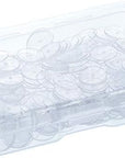 200 Pcs Clear Disc Pads to Stabilize Earrings, Plastic Discs for Earring Backs