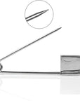 Large Safety Pins, 5 Inch Safety Pins, 10 PCS Stainless Steel Safety Pins Large, Silver Huge Strong XL Safety Pins, Extra Large Laundry Pins for Blankets, Heavy Laundry, Upholstery(5")