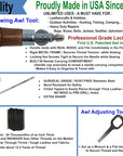 Repair Stitch Tool | Made in USA | Sewing Awl for Bounce Houses, Inflatables, Leather, Thick Fabric, Shoes, Bags, Belt, Upholstery Repair Kit & Crafts Leather, Tarp Stitching. Professional Heavy Duty