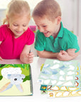 2PCS Sticker Books for Kids Ages 4-8 Pet Multicolor Themed Designs Party Gift Create 22 Pictures