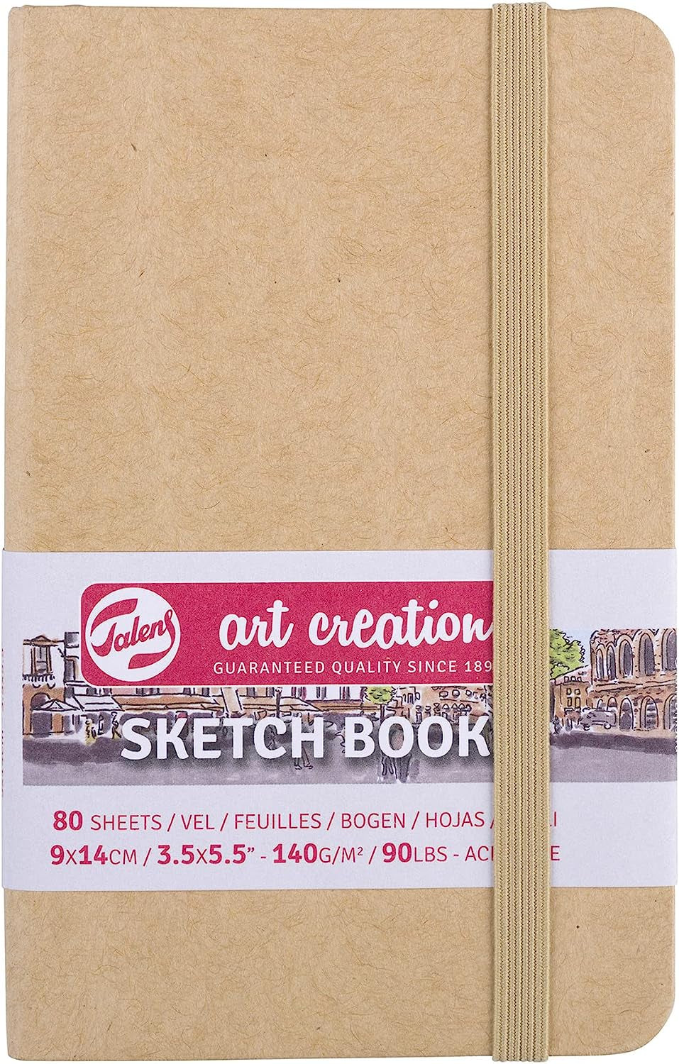 Royal Talens T9314-313M 441866 Talens Art Creation Sketchbook, Drawing Notebook, 8.3 X 11.8 Inches (21 X 30 Cm), Coral Red