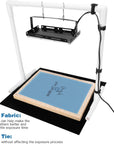 50W LED UV Screen Printing Light with Light Stand and Black Fabric, Cable Tie, Exposure Unit for Screen Printing and Cyanotypes