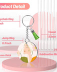 Sublimation Keychain Blanks Bulk, 120Pcs Sublimation Keychain Blanks Set with 2 Inch round Sublimation Blanks, Tassels, Keychain Rings, Jump Rings for DIY Crafting Sublimation Blanks