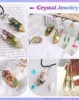 Resin Molds 18Pcs Pendulum Crystal Molds for Resin, Silicone Molds for Resin,Multi-Facet Resin Jewelry Molds for Quartz Crystals Pendants, Resin Necklace,Uv Resin