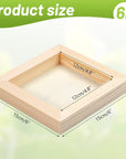 6 Pack Unfinished Square Wood Panels,6" X 6"/15Cm X 15Cm,Blank Wooden Canvas Cradled Painting Panel Boards for Drawing,Painting,Pouring,Wood Burning and DIY Arts Crafts Projects