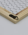 Unfinished Wood Chicken Wire Frame - Ready to Decorate, Add Photos, Collages, Jewelry and More - Measures 9.5" X 11.5" inside 8"X10" | 2 Pack