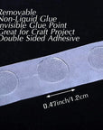 1000 Pieces Clear Glue Points Dots Double Sided Adhesive Removable for Balloons Craft Sticky