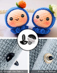 6-14Mm 800Pcs Safety Eyes Black Plastic Eyes with Washers for Stuffed Crochet Animal Crafts Doll Making Supplier Bulk