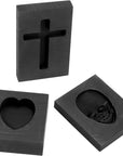 Casting Mold, Skull Graphite Casting Ingot Mold Crucible Mould for Melting Casting Refining Gold Silver Metal Aluminum Copper Brass (60Mm X 40Mm)