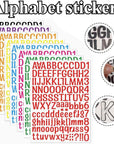 8 Sheets Letter Stickers, 1008 Alphabet Stickers,1 Inch Vinyl Self-Adhesive Sticker Letters, Black Alphabets ABC Stickers, for DIY Mailbox House Numbers, Scrapbooking Embellishments & Decorations