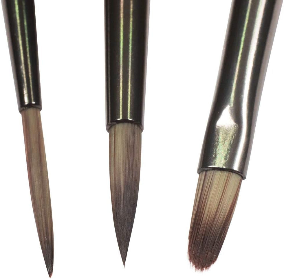 Premium Paint Brush Set 15 Piece, Includes 15 Different Brushes in a Roll Case with Magnetic Closure, Suitable for Watercolour, Acrylic and Oil Painting