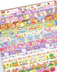30 Rolls Kawaii Washi Tape Set - Cute Bear Print Washi Tapes Decorative for Kids, School Supplies, Journalings,Scrapbooking, DIY Crafts, 20/15/10Mm Wide