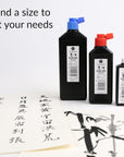 Bokuju Liquid Ink - 6Oz Sumi Ink for Calligraphy and Artwork - Black Drawing Ink for Use with Japanese Ink Brushes and Dip Pens
