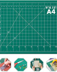 Self Healing Sewing Mat, Rotary Cutting Mat Double Sided 5-Ply Craft Cutting Board for Sewing Crafts Hobby Fabric Precision Scrapbooking Project 9Inch X 12Inch(A4)