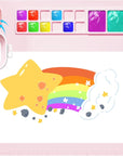 Silicone Painting Mat, 20"X16"Silicone Art Mat for Kidswith 1 Water Cup ,Craft Paint Brush Cleaner Tool,Diy, Clay, Play Doh(Pink)…