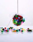 1200 Pieces 1Cm Assorted Pom Poms, Small Pompom Balls for Kids Creative Arts & Crafts Projects Making and DIY Decorations