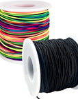 Stretchy Bracelet String, 2 Rolls 1Mm Sturdy Elastic String for Bracelets, Elastic Cord for Jewelry Making, Beading, Necklaces and Crafts